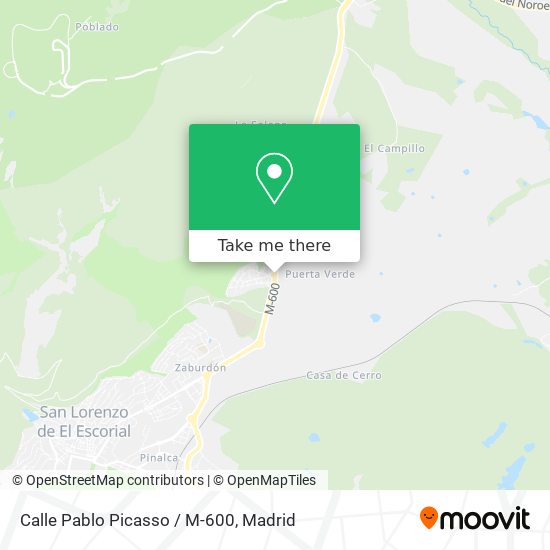 Calle Pablo Picasso / M-600 map