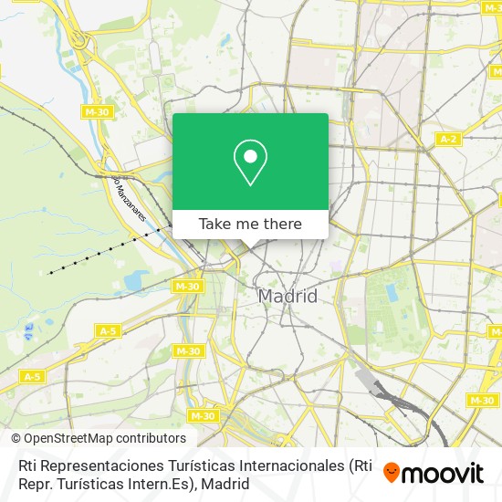 mapa Rti Representaciones Turísticas Internacionales (Rti Repr. Turísticas Intern.Es)