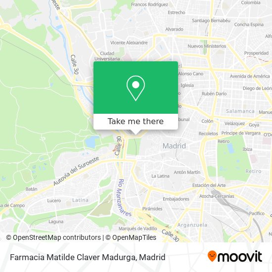 Farmacia Matilde Claver Madurga map