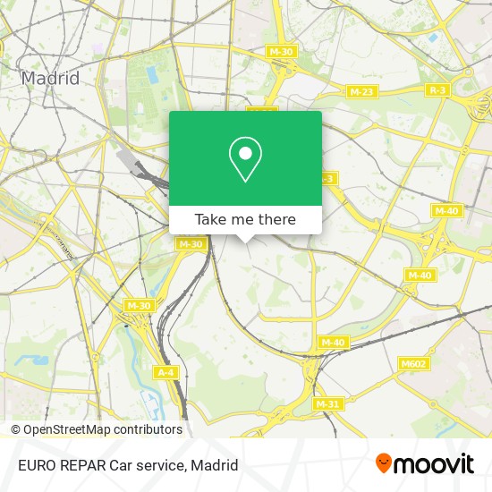 EURO REPAR Car service map