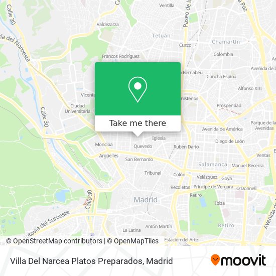 mapa Villa Del Narcea Platos Preparados