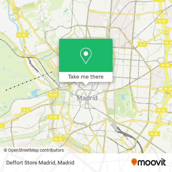 Deffort Store Madrid map