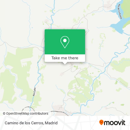 Camino de los Cerros map