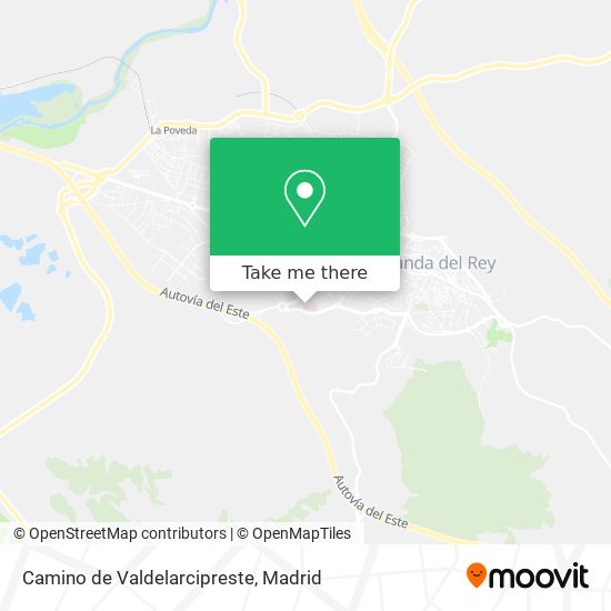 Camino de Valdelarcipreste map