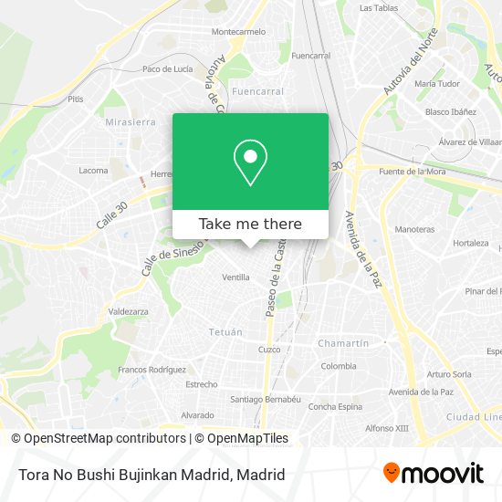 Tora No Bushi Bujinkan Madrid map