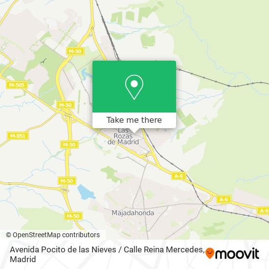 Avenida Pocito de las Nieves / Calle Reina Mercedes map