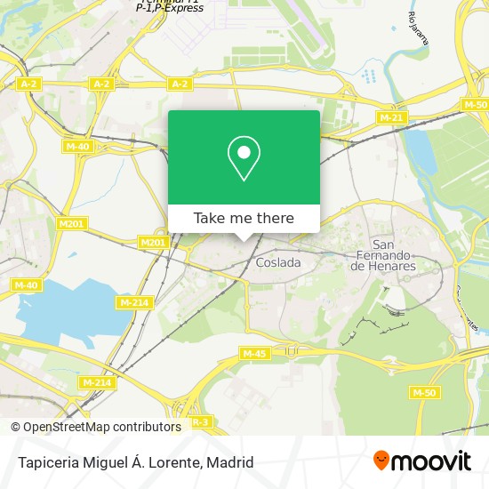 Tapiceria Miguel Á. Lorente map