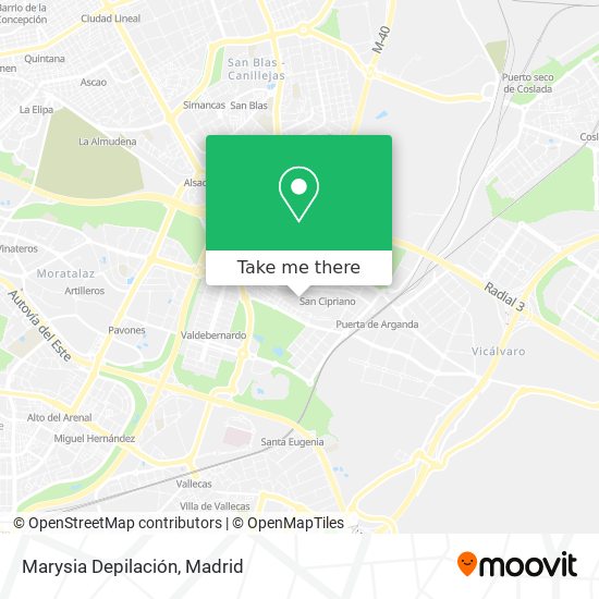 Marysia Depilación map