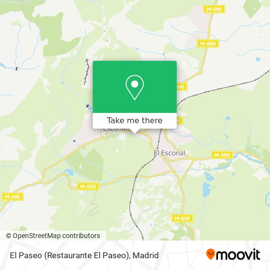 mapa El Paseo (Restaurante El Paseo)