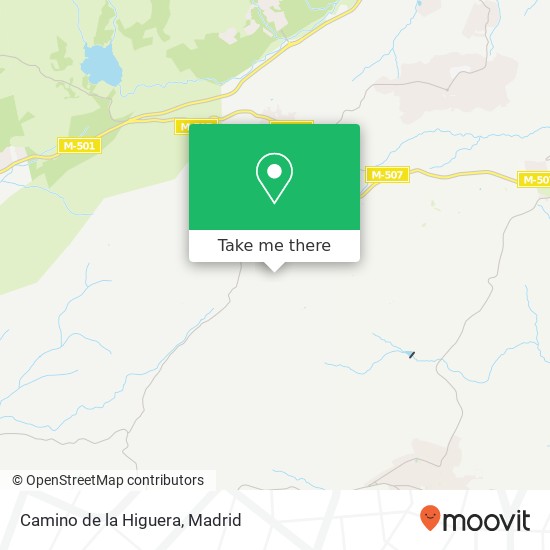 Camino de la Higuera map