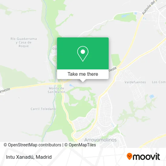 mapa Intu Xanadú