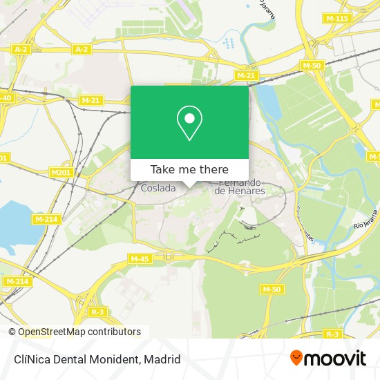 mapa ClíNica Dental Monident