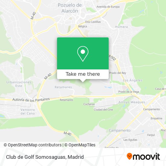Club de Golf Somosaguas map
