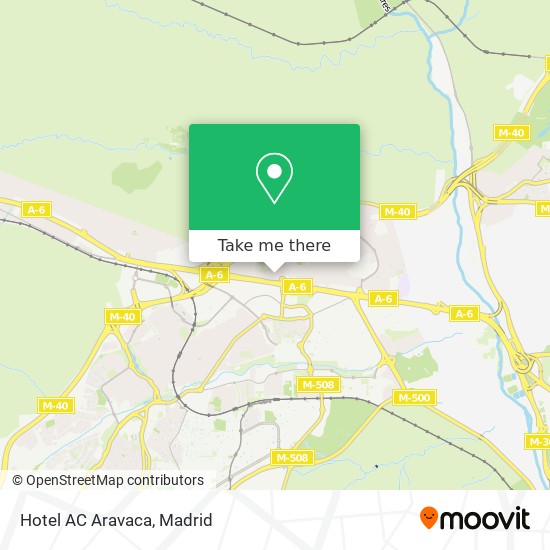 Hotel AC Aravaca map