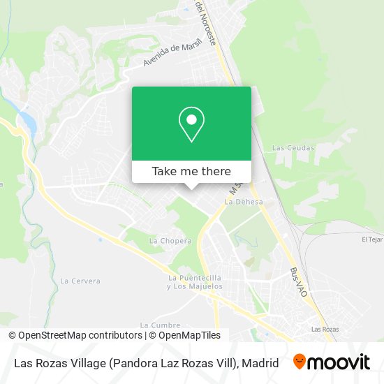 mapa Las Rozas Village (Pandora Laz Rozas Vill)