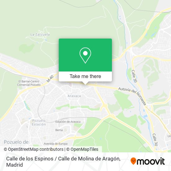 Calle de los Espinos / Calle de Molina de Aragón map