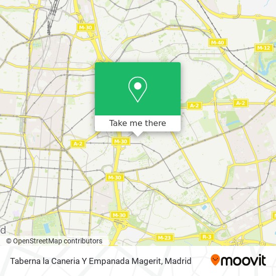 Taberna la Caneria Y Empanada Magerit map