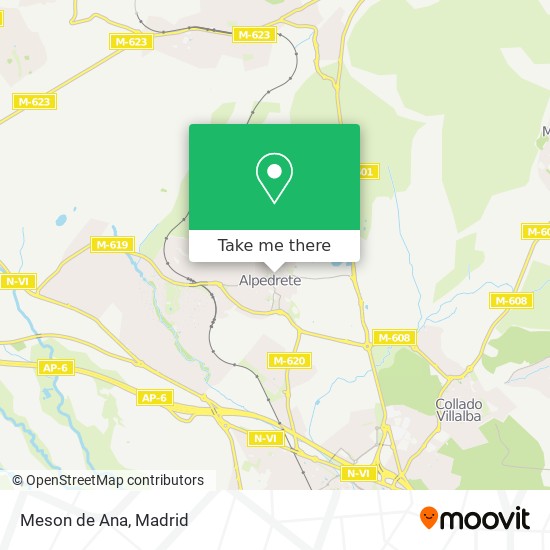 Meson de Ana map