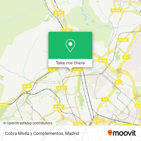 Cobra Moda y Complementos map