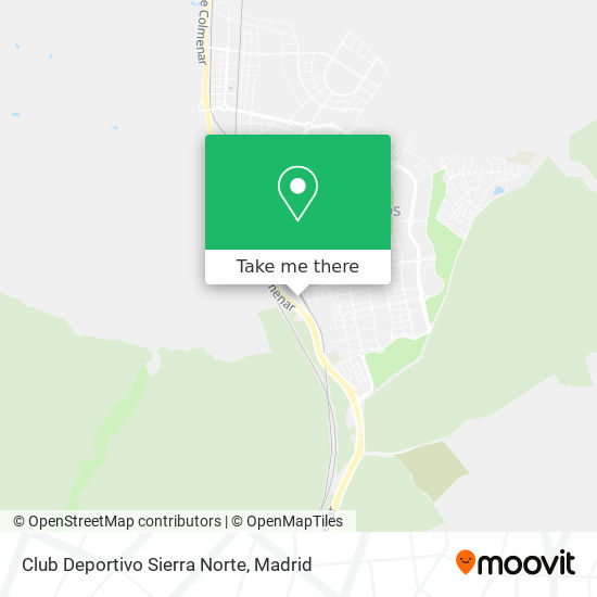 mapa Club Deportivo Sierra Norte