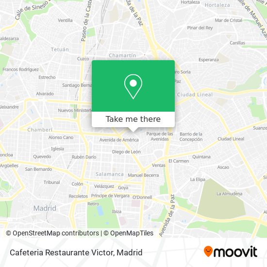 Cafeteria Restaurante Victor map