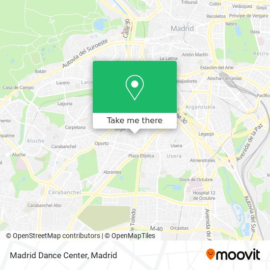 Madrid Dance Center map