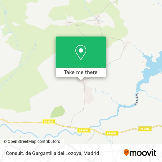 Consult. de Gargantilla del Lozoya map