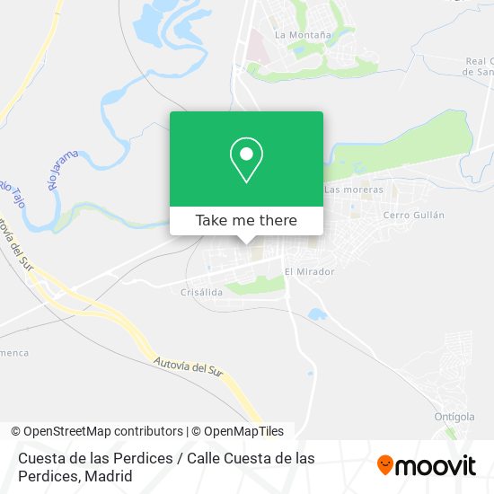 Cuesta de las Perdices / Calle Cuesta de las Perdices map