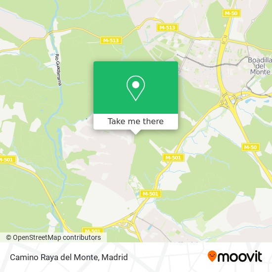 Camino Raya del Monte map