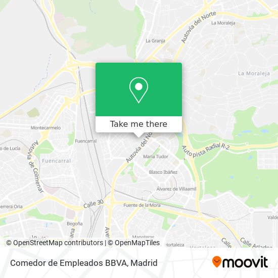 Comedor de Empleados BBVA map