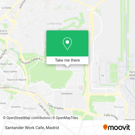 Santander Work Cafe map