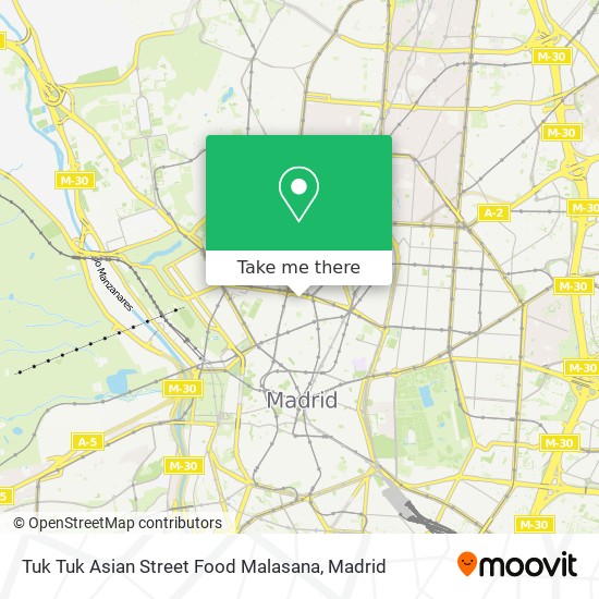 Tuk Tuk Asian Street Food Malasana map