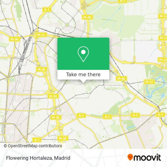 mapa Flowering Hortaleza