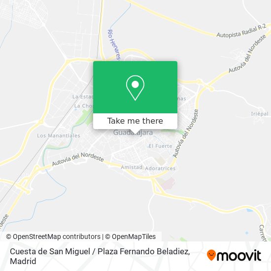 mapa Cuesta de San Miguel / Plaza Fernando Beladiez