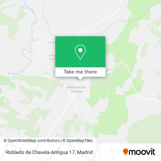 Robledo de Chavela-Antigua 17 map