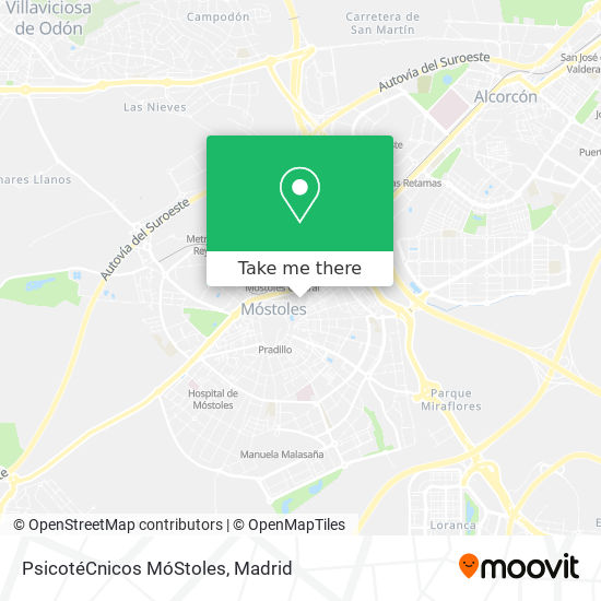 PsicotéCnicos MóStoles map