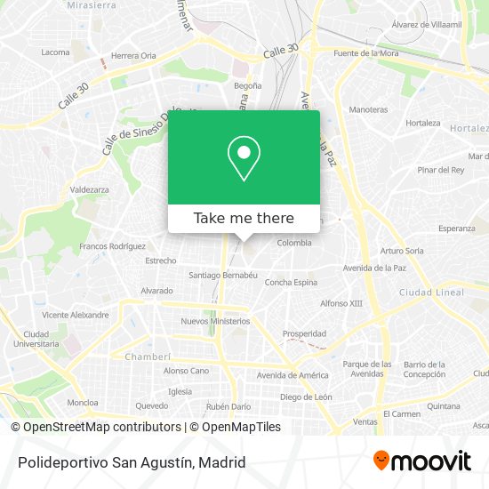 Polideportivo San Agustín map