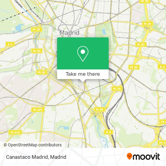 Canastaco Madrid map