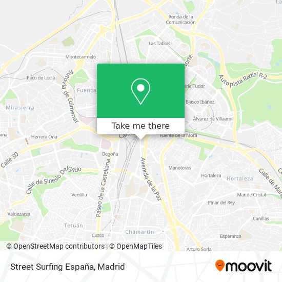 Street Surfing España map
