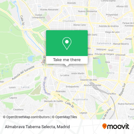 Almabrava Taberna Selecta map