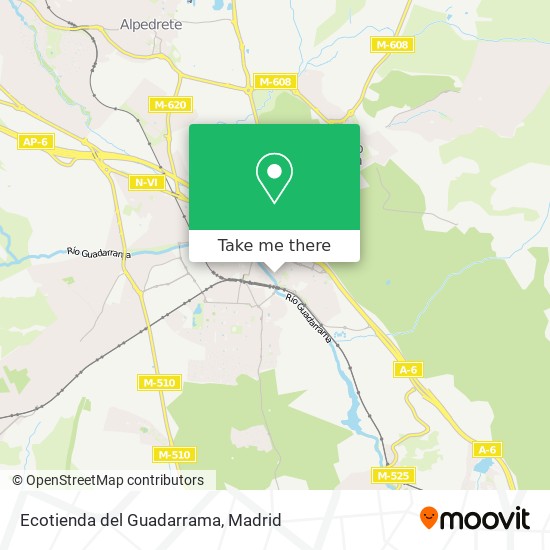 Ecotienda del Guadarrama map