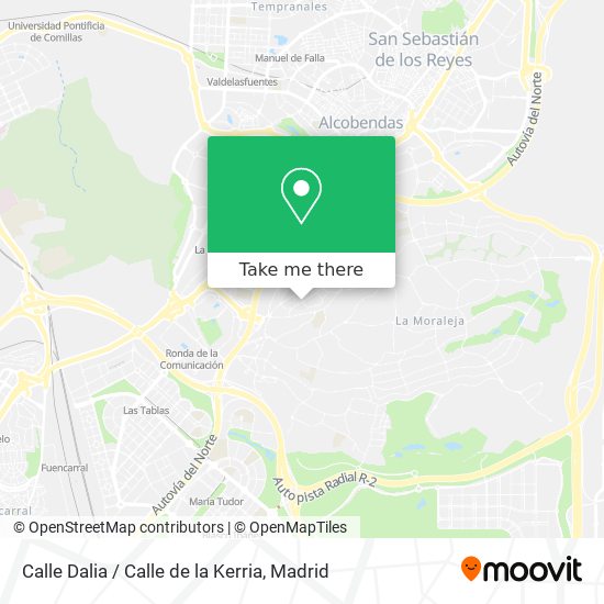 mapa Calle Dalia / Calle de la Kerria