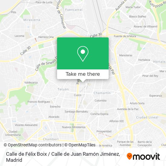 Calle de Félix Boix / Calle de Juan Ramón Jiménez map