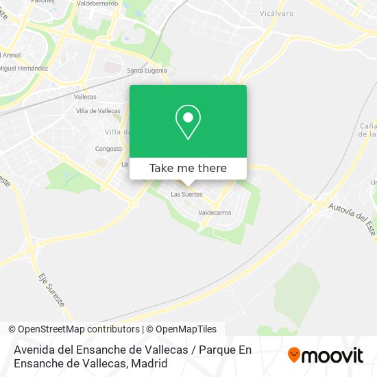 Avenida del Ensanche de Vallecas / Parque En Ensanche de Vallecas map