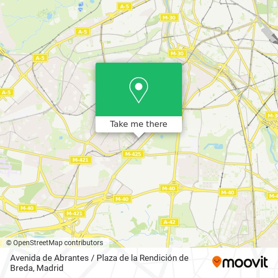 mapa Avenida de Abrantes / Plaza de la Rendición de Breda