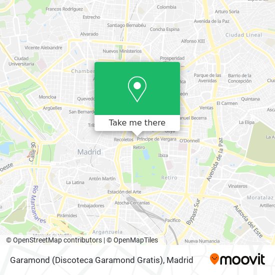 Garamond (Discoteca Garamond Gratis) map