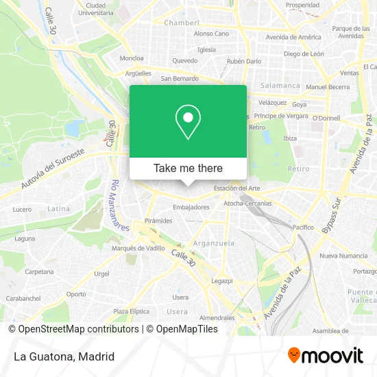 La Guatona map