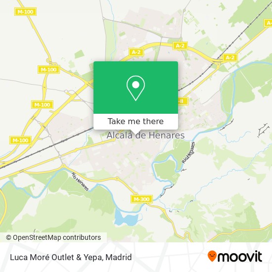 mapa Luca Moré Outlet & Yepa