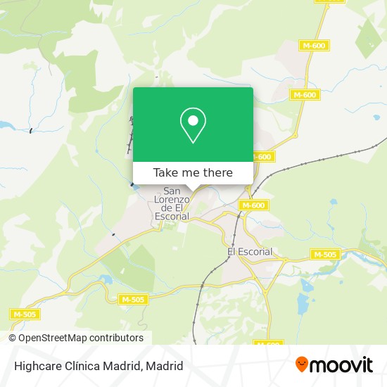 Highcare Clínica Madrid map