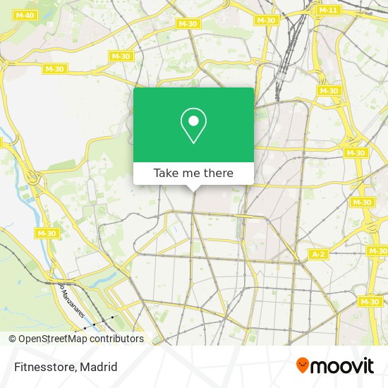 mapa Fitnesstore